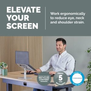 SW2122 | Fellowes Alumia™ Desk Laptop Stand Silver