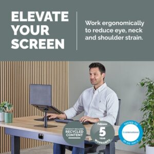 SW2123 | Fellowes Alumia™ Desk Laptop Stand Black