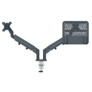 SW9871 | Leitz Spacesaving Dualmonitor&Laptoparm D.Gy
