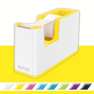 TD9550 | Leitz Tape Dispenser WOW Duo Colour White/Yellow