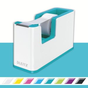 TD9551 | Leitz Tape Dispenser WOW Duo Colour White/Ice Blue