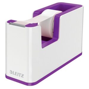 TD9553 | Leitz Tape Dispenser WOW Duo Colour White/Purple