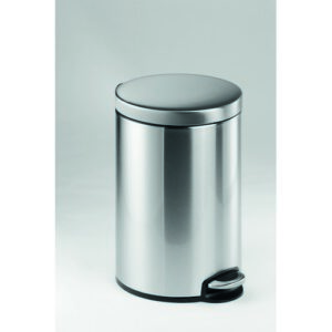WT1108 | Durable Ssteel Pedal Bin Round 12L