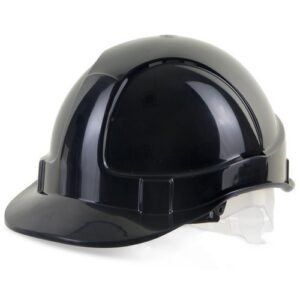 WW1196 | Economy Vented S/Helmet Black Plastic Ha