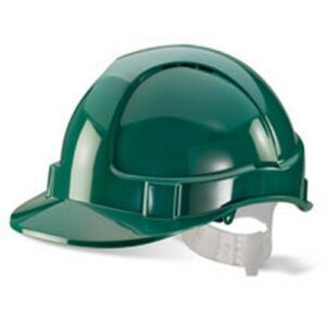WW1197 | Economy Vented S/Helmet Green Plastic Ha