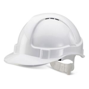 WW1200 | Economy Vented S/Helmet White Plastic Ha