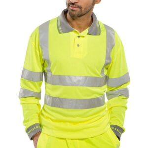 WW1274 | Bseen En Iso 20471 Ls Polo Saturn Yellow 4Xl