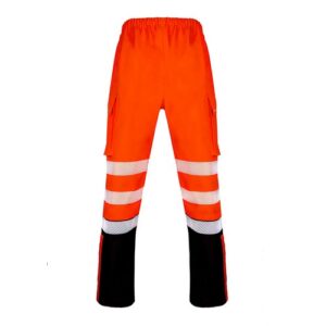 WW1341 | Deltic Hi-Vis Overtrouser Two-Tone Orange Black S