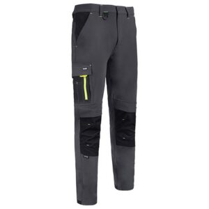 WW1519 | Flex Workwear Trouser Two-Tone Grey Bla
