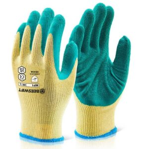 WW1742 | M/P Green Latex P/C Glove Sml