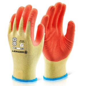 WW1747 | M/P Orange Latex P/C Glove Sml
