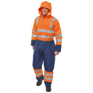 WW1906 | Two Tone Hiviz Waterproof Covera Org/Nav