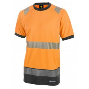 WW2213 | Hivis Two Tone S/S T Shirt Or/Blk Med Bs
