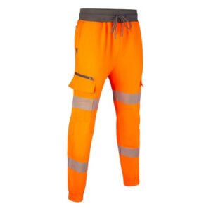 WW2690 | Beeswift Mens Hi-Vis Orange Work Joggers Sml