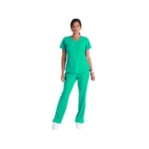 WW2945 | SK101 Female Scrub Top Teal 4XL