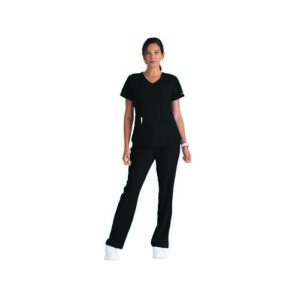 WW2962 | SK101 Female Scrub Top Blac 3XL
