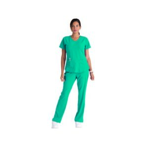 WW2977 | SK101 Female Scrub Top Teal L