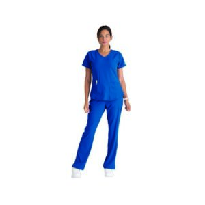 WW2998 | SK101 Female Scrub Top Royal XS