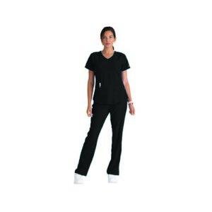 WW3005 | SK101 Female Scrub Top Blac XXS