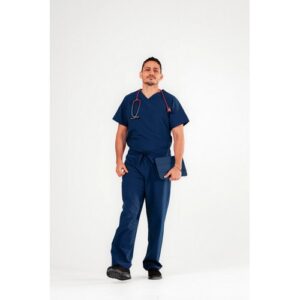 WW3020 | KEYTU100 Unisex Scrub Top Navy M