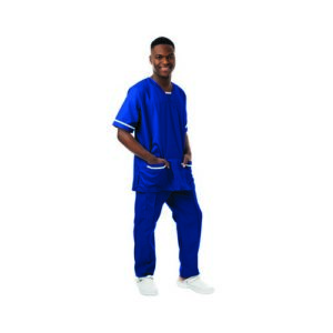 WW3157 | 534LW Ltwt Scrub Top Roya/Whit 3XL