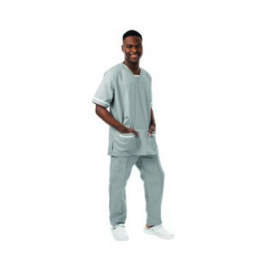 WW3161 | 534LW Ltwt Scrub Top PG/Whit S