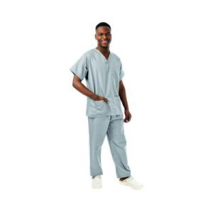 WW3206 | 334LW Unisex Scrub Top Grey XS
