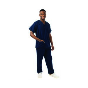 WW3249 | 334LW Unisex Scrub Top Navy XL