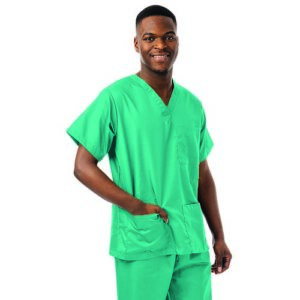 WW3255 | 334LW Unisex Scrub Top Jade XS