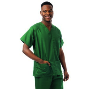 WW3395 | 434NPH Unisex Scrub Top Grn XS