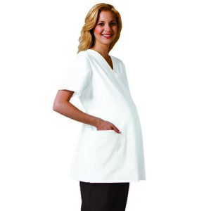 WW3415 | 1782 Maternity Scrub Top White 3XL
