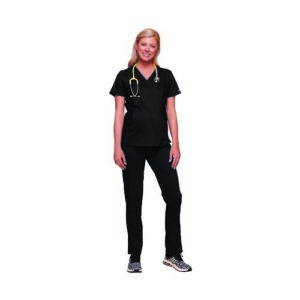 WW3529 | WWE688 Maternity Scrub Top Blac XL
