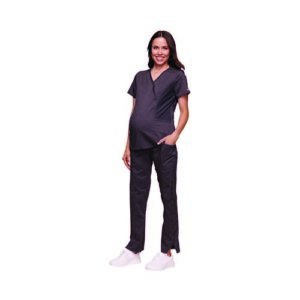 WW3559 | WWE688 Maternity Scrub Top Pewt 2XL