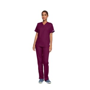 WW4356 | Cherokee Scrub Top WineXL