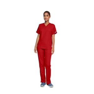 WW4446 | Cherokee Scrub Top RedXXS
