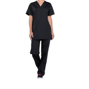 WW4463 | Cherokee V-Neck Top Black3XL