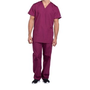 WW4506 | Cherokee V-Neck Top WineM
