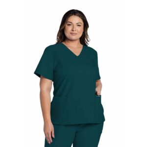 WW4634 | Cherokee Ultra V-neck CaribB3XL