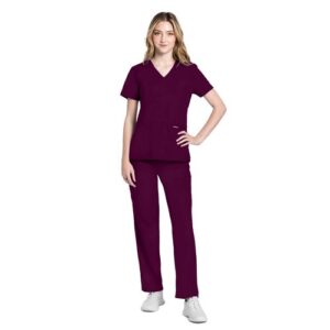 WW4650 | Cherokee Ultra V-neck WineXXS