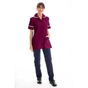 WW4932 | Nursing Tunic MaroonW44