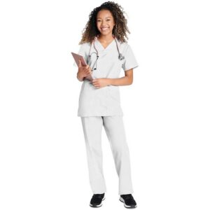 WW5700 | Cherokee Scrub Set WhiteXXS