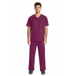 WW6635 | Cherokee Ultra Unisx Vneck Wine3XL