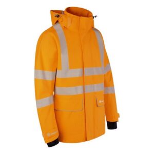WW6802 | Beeswift Stormwear Mens Hi-Vis Jacket Orange 2Xl