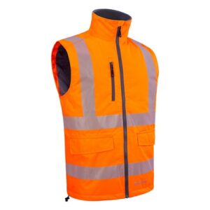 WW6903 | Mens Bodywarmer Fluorescent Orange 3Xl